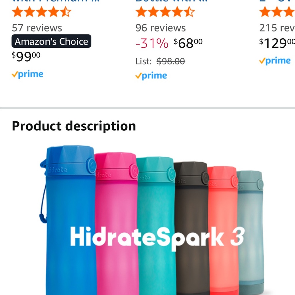 Red Insulated Water Bottle - Picture 3 of 3